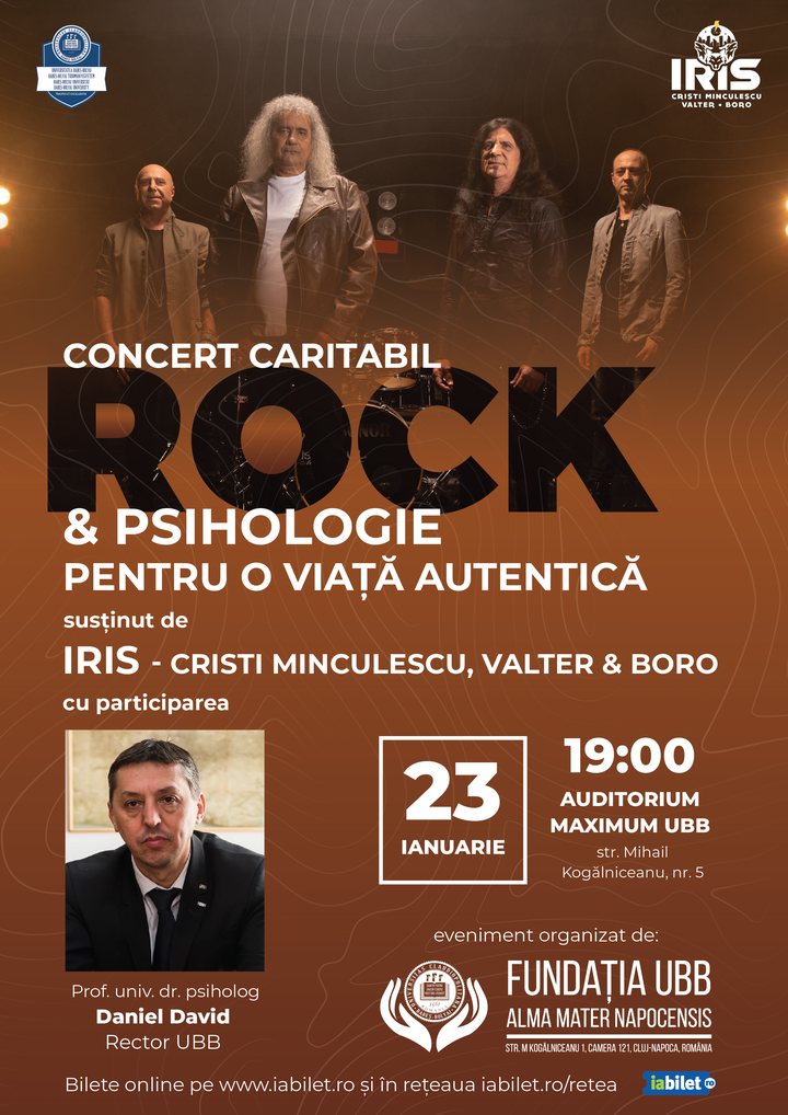 Iris - Concert Caritabil Rock & Psihologie