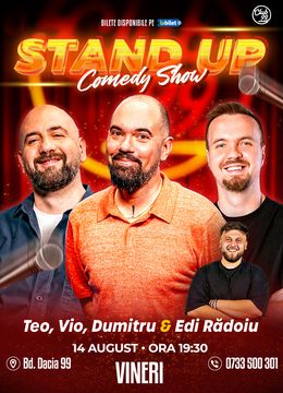Stand-up Comedy cu Teo, Vio, George Dumitru - Edi Rădoiu la Club 99