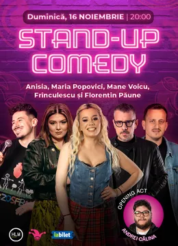 The Fool: Stand-up Comedy cu Anisia, Maria Popovici, Mane, Frîncu și Florentin Păune
