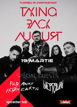 Cluj-Napoca: Concert Taking Back August | Far Away From Earth | Overburn
