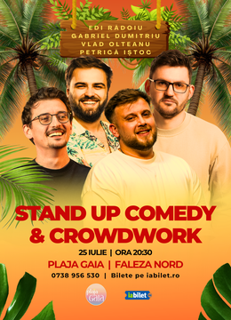 Constanta: Stand-Up Comedy & Crowdwork cu Edi Rădoiu, Gabriel Dumitriu, Vlad Olteanu și Petrică Iștoc