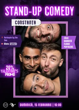 Constanța: Stand-up comedy cu Cîrje, Florin, Dobrotă și Popinciuc - ORA 16:00