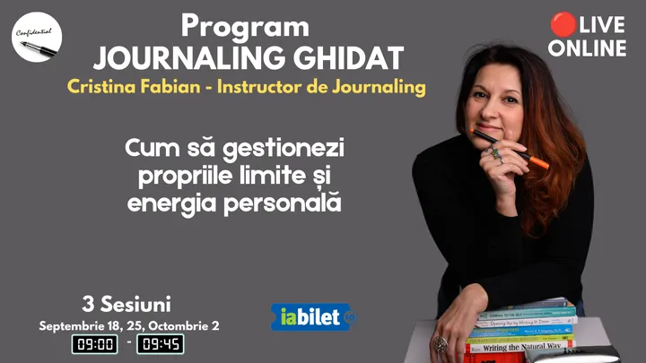 Journaling Ghidat - "Cum să gestionezi propriile limite și energia personală"