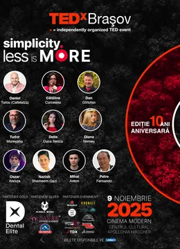Brașov: TEDxBrașov @ SIMPLICITY - Less is More