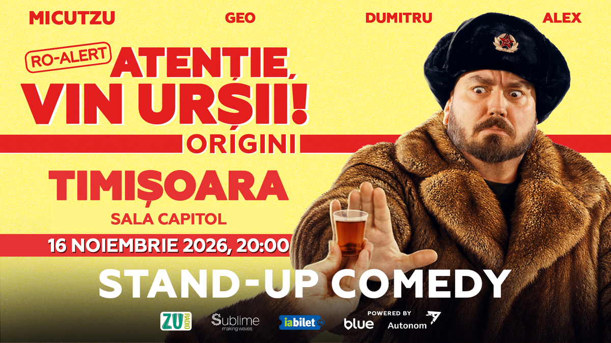 Stand-up Comedy cu Micutzu, Geo Adrian si George Dumitru - “Atentie, vin ursii!”