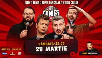 Stand-up cu Toma, Sorin, Virgil  și John la ComicsClub!