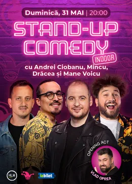 The Fool: Stand-up comedy cu Andrei Ciobanu, Mincu, Drăcea și Mane Voicu