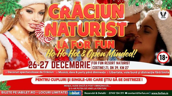 Costinești: Crăciun 2025 la For Fun Resort Naturist