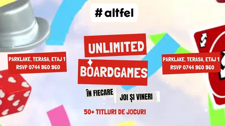 Unlimited Boardgames la #altfel ParkLake