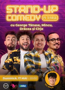The Fool Terasa: Stand-up comedy cu Mincu, George Tănase, Drăcea și Cîrje