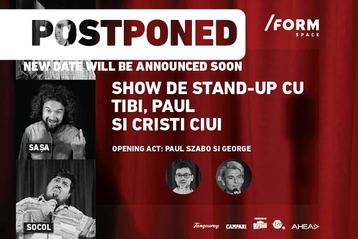 Show de Stand-Up cu Nicu Bendea, Sașa și Socol at /FORM Space