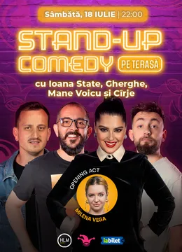The Fool Terasa: Stand-up comedy cu Cîrje, Ioana State, Mane Voicu și Gherghe