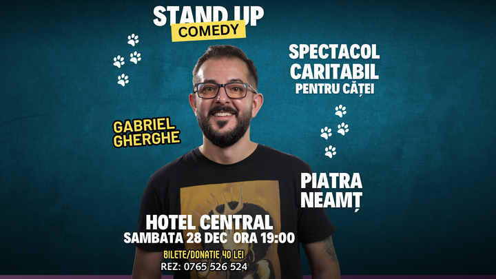 Piatra Neamț: Spectacol Caritabil | Stand-Up Comedy cu Gabriel Gherghe