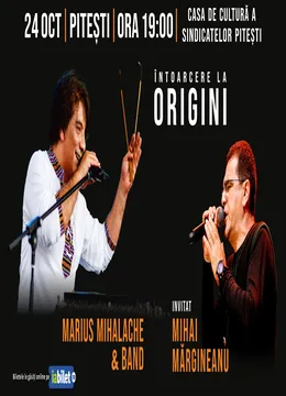 Pitesti: Întoarcere la Origini: Marius Mihalache & Band invitat – Mihai Margineanu