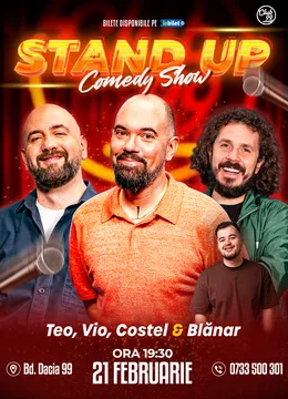 Stand-up Comedy cu Teo, Vio, Costel - Marian Blănar la Club 99