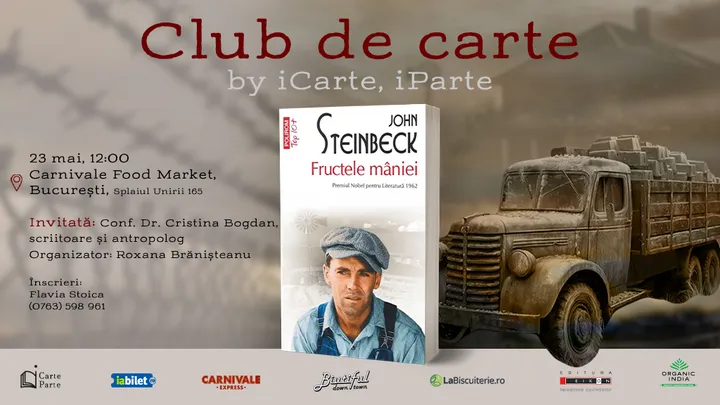 Club de Lectură: "Fructele mâniei" de John Steinbeck (cu invitat)