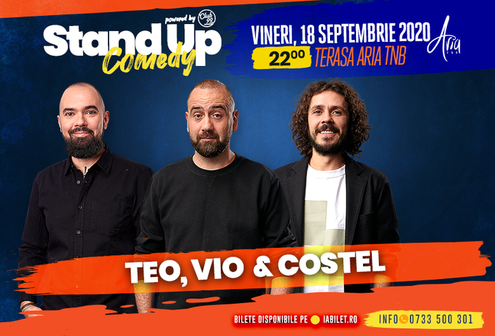 Stand up comedy at TNB cu Teo, Vio și Costel