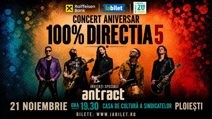 Ploiesti: Concert Direcția 5 - „100% Direcția 5”