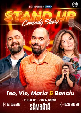Stand-up Comedy cu Teo, Vio, Maria Popovici - Banciu la Club 99