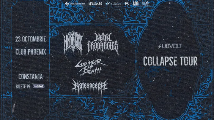 Constanța: Collapse Tour — Hakairi, Neon Prophecies și Engineer Of Death