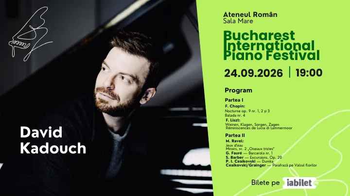 David Kadouch – Recital de pian | Bucharest International Piano Festival