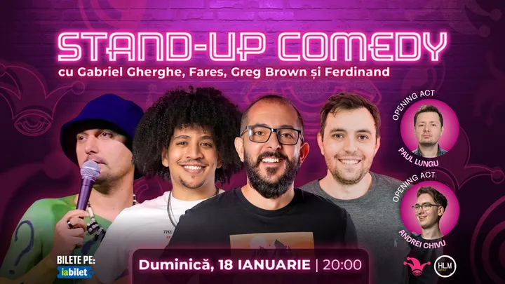 The Fool: English Show cu Gabriel Gherghe, Fares, Greg Brown și Ferdinand