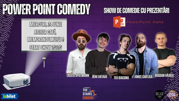 Cluj-Napoca: Power Point Comedy | Stand-up Comedy Show | by The Stairs Comedy