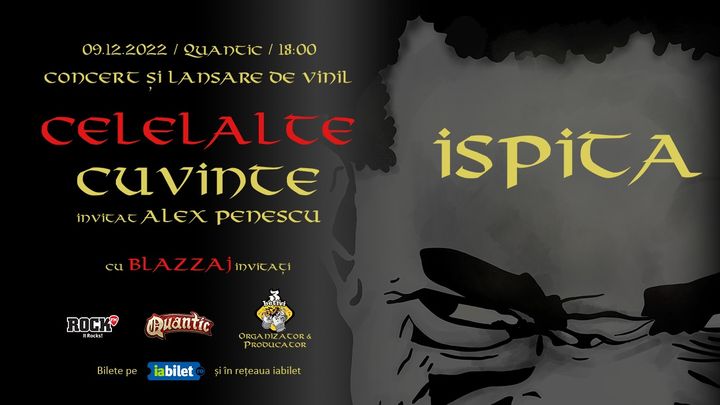 Celelalte Cuvinte - Ispita, Concert și lansare de Vinil, Vineri, 9 Decembrie @ Quantic