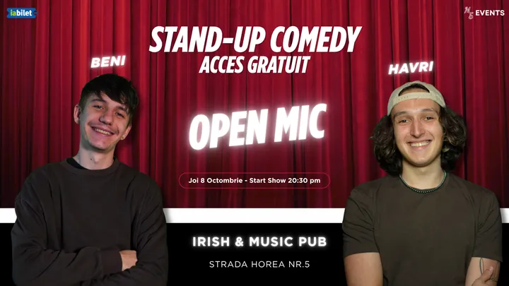 Cluj-Napoca: Open Mic cu Beni și Havri