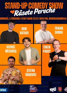 Cluj-Napoca: The Stairs Comedy | Râsete Pereche cu George Mesaroş, Traian Dobra, Ştefan Radovici, Beni Vatavu și Token Paddy