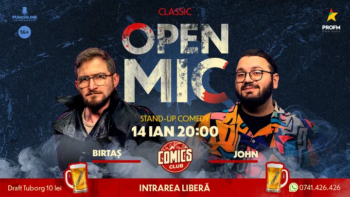 Stand-up Comedy OpenMic la ComicsClub!