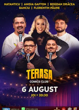 Stand-up cu Natanticu, Anisia, Banciu, Drăcea și Florentin Păune pe Terasa ComicsClub!