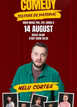 Cluj-Napoca: Stand-Up Comedy - Testare de material cu Cortea, George, Mădălina, Szabo, Havriciuc și Traian