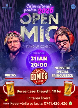 Stand-up Comedy OpenMic la ComicsClub!