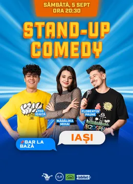 Iași: Stand Up Comedy cu Mădălina Mihai, Teo Ioniță și Florentin Păune
