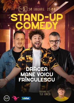 Si-Lounge: Stand-up comedy cu Drăcea, Mane Voicu și Frînculescu