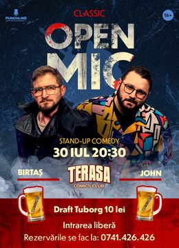 Stand-up Comedy OpenMic pe Terasa ComicsClub!