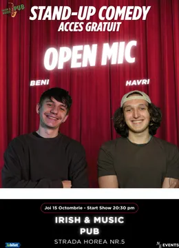 Cluj-Napoca: Open Mic cu Beni și Havri