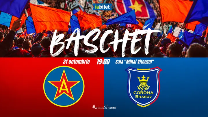 Baschet: CSA Steaua București – CSM Corona Brașov