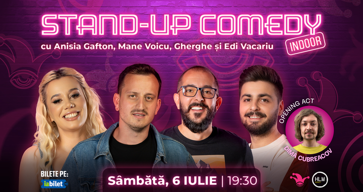 The Fool: Stand-up comedy cu Gabriel Gherghe, Mane Voicu, Anisia Gafton și Edi Vacariu