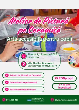 Atelier de Pictat Ceramica pentru Copii