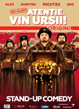 Oradea: Stand-up Comedy cu Micutzu, Geo Adrian si George Dumitru - “Atentie, vin ursii!” - ORA 18:00