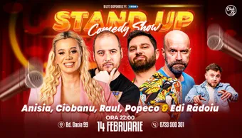 Stand-up Comedy cu Anisia, Andrei Ciobanu, Raul Gheba, Cristi Popesco - Edi Rădoiu la Club 99