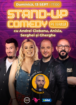The Fool Terasa: Stand-up comedy cu Gherghe, Anisia, Serghei și Andrei Ciobanu