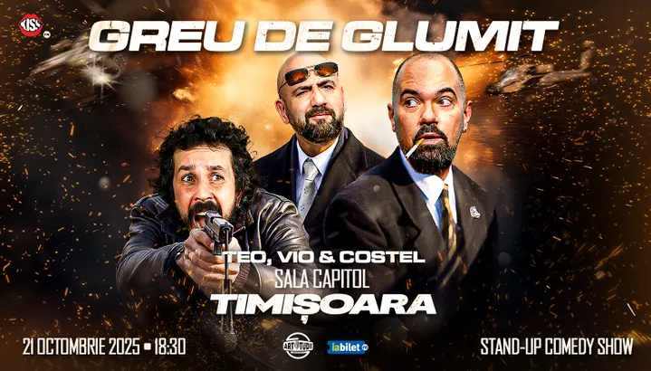 Timisoara: SHOW 1 - Greu de glumit cu Teo, Vio și Costel | Stand Up Comedy Show
