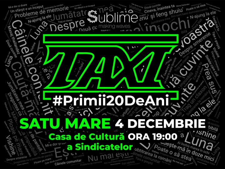 Taxi la Satu Mare: Primii 20 de ani