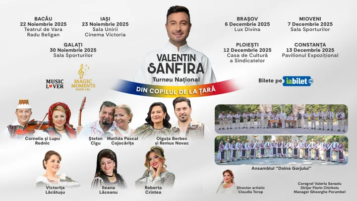 Turneu: Valentin Sanfira - "Din copilul de la țară"