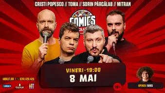 Stand-up cu Cristi Popesco, Toma, Sorin și Mitran la ComicsClub!
