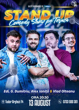 Edi Rădoiu, Gabi Dumitriu, Alex Ioniță & Vlad Olteanu | Stand Up Comedy la Terasa