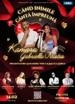 Concert Kamara & Gabriella Nastas - Când inimile cântă împreună, stand-up comedy & more